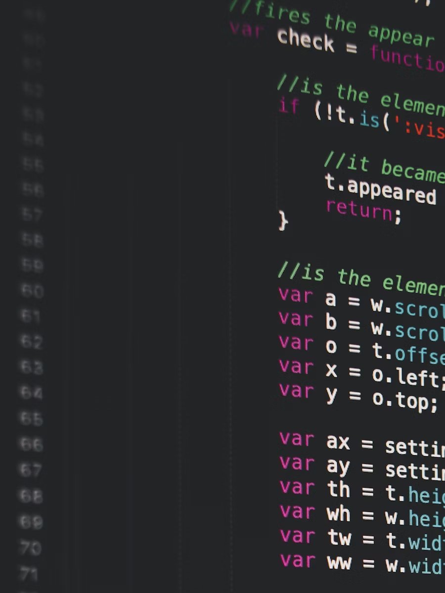 Close-up of source code on a screen
